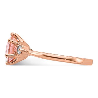 Rose Gold-Plated Sterling Silver Crystal & CZ Ring – view 4