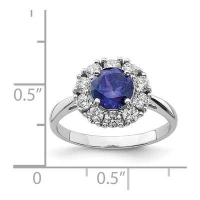Sterling Silver CZ Halo Ring – view 6