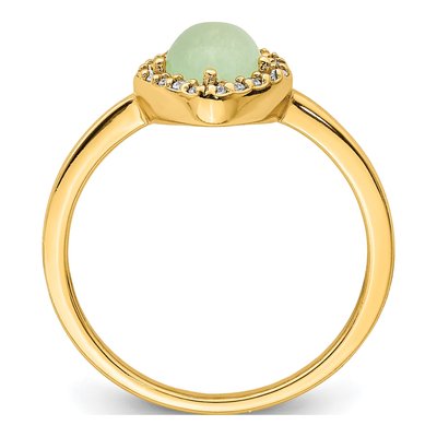 Gold-Plated Sterling Silver CZ Ring – view 2