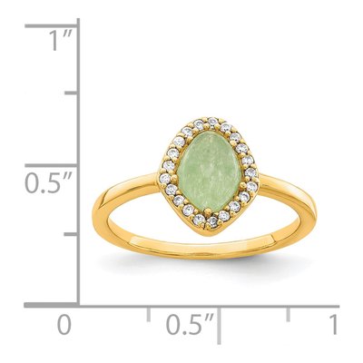 Gold-Plated Sterling Silver CZ Ring – view 5