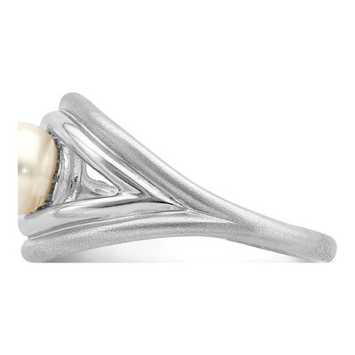 Sterling Silver Freshwater Cultured Pearl Ring – view 3
