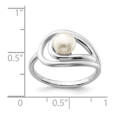 Sterling Silver Freshwater Cultured Pearl Ring – view 5