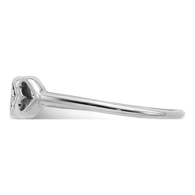 Sterling Silver Hearts Ring – view 4