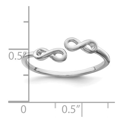 Sterling Silver Infinity Ring – view 6