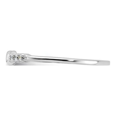 Sterling Silver CZ Infinity Ring – view 4
