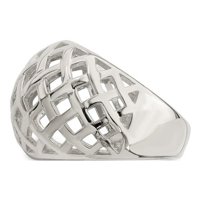 Sterling Silver Textured Ring – view 3
