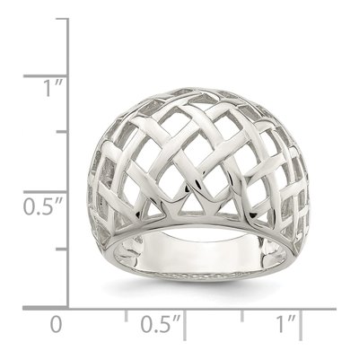 Sterling Silver Textured Ring – view 4