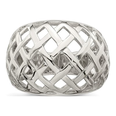 Sterling Silver Textured Ring – view 5