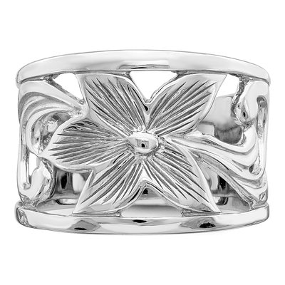 Sterling Silver Flower Ring – view 6