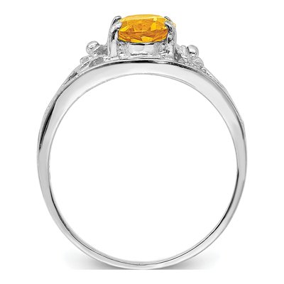 Sterling Silver Citrine Ring – view 3