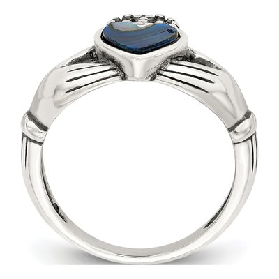 Sterling Silver Claddagh Ring – view 3