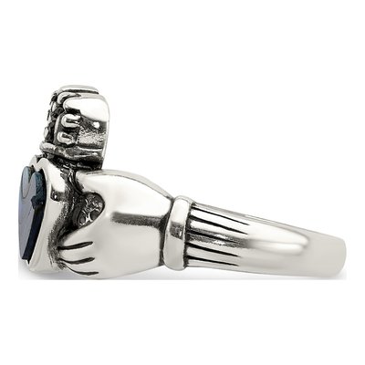 Sterling Silver Claddagh Ring – view 4
