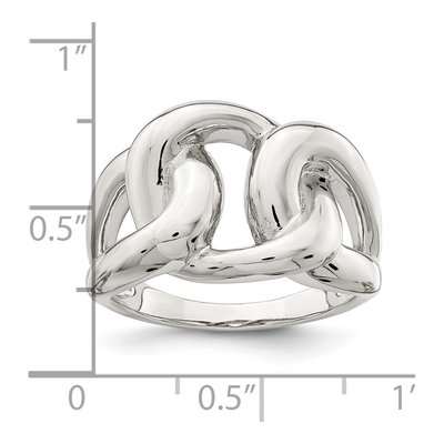 Sterling Silver Linked Knot Ring – view 6