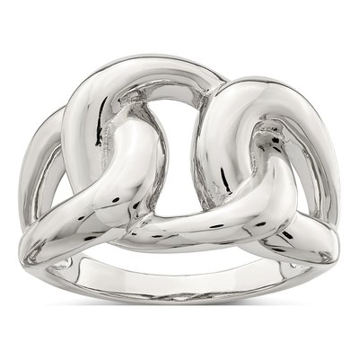Sterling Silver Linked Knot Ring