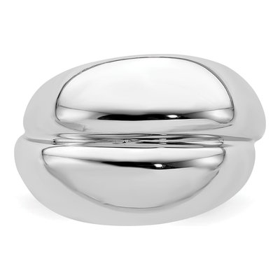 Sterling Silver Domed Ring – view 4