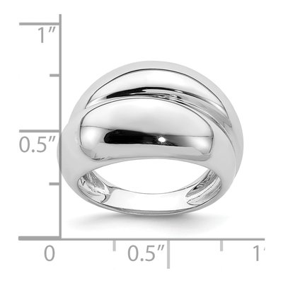 Sterling Silver Domed Ring – view 5