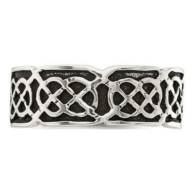 Sterling Silver Antiqued Celtic Ring – view 5