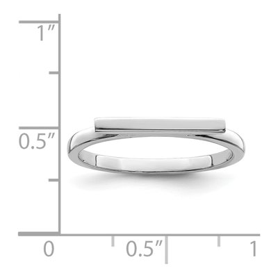 Sterling Silver Bar Ring – view 6