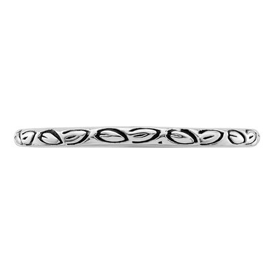 Sterling Silver 1.6mm Antiqued Leaf Band – view 4