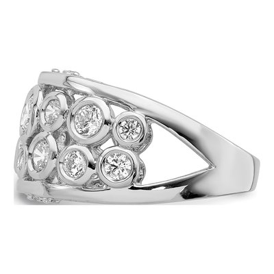 Sterling Silver CZ Bezel-Set Fashion Ring – view 5