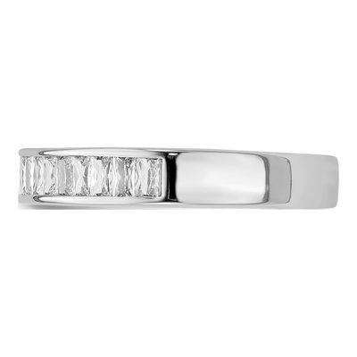 Sterling Silver CZ Baguette Ring – view 4