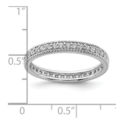 Sterling Silver CZ Ring – view 5