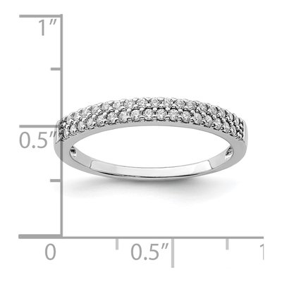 Sterling Silver CZ Anniversary Ring – view 4
