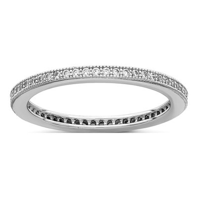 Sterling Silver CZ Eternity Ring