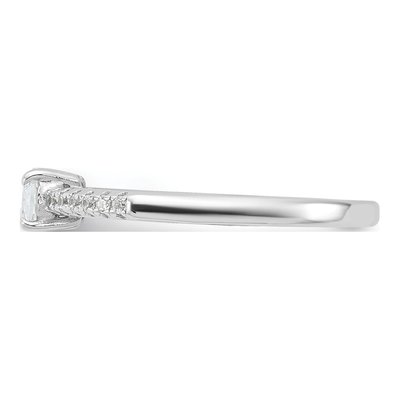 Sterling Silver CZ Oval Ring – view 4