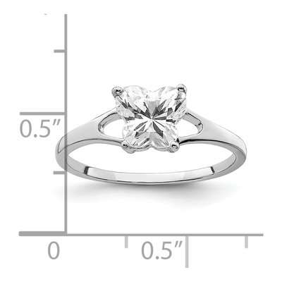 Sterling Silver CZ Butterfly Ring – view 5