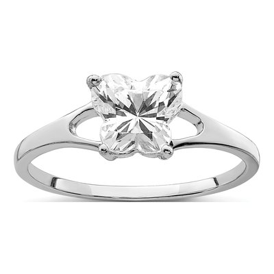 Sterling Silver CZ Butterfly Ring