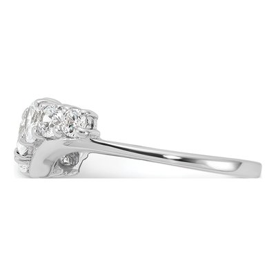 Sterling Silver CZ 7-Stone Ring – view 4