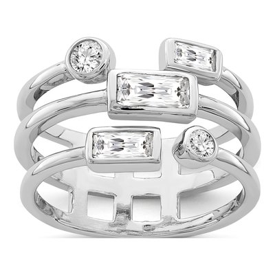 Sterling Silver CZ Ring