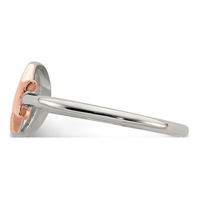 Rose Gold-Plated Sterling Silver Moon Star Ring – view 4