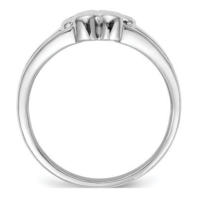 Sterling Silver CZ Multi-Row Bezel Ring – view 3