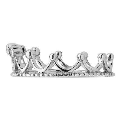 Sterling Silver CZ Crown Ring – view 5