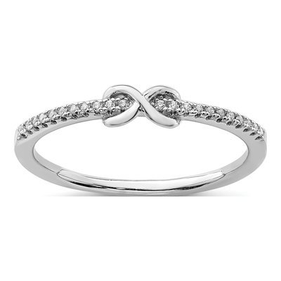 Sterling Silver CZ Infinity Ring