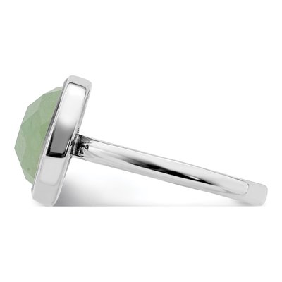 Sterling Silver CZ Square Ring – view 4