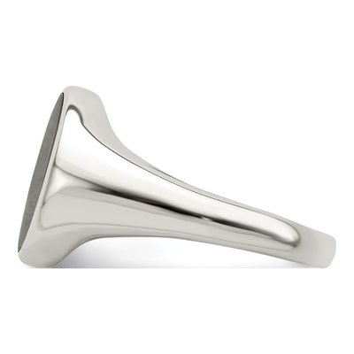 Sterling Silver Onyx Inlay Ring – view 4
