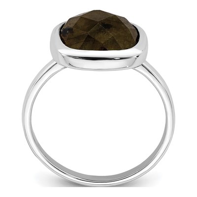 Sterling Silver CZ Bezel Ring – view 3