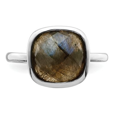 Sterling Silver CZ Bezel Ring – view 6