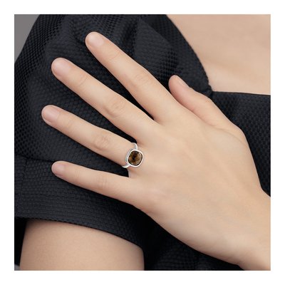Sterling Silver CZ Bezel Ring – view 7