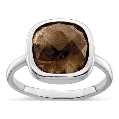 Sterling Silver CZ Bezel Ring