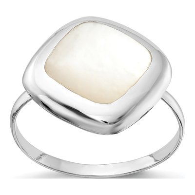 Sterling Silver Mother of Pearl Moon Ring