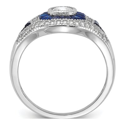 Sterling Silver CZ Ring – view 3