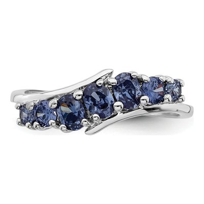 Sterling Silver CZ 7-Stone Ring – view 5