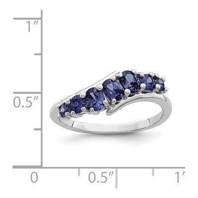 Sterling Silver CZ 7-Stone Ring – view 6