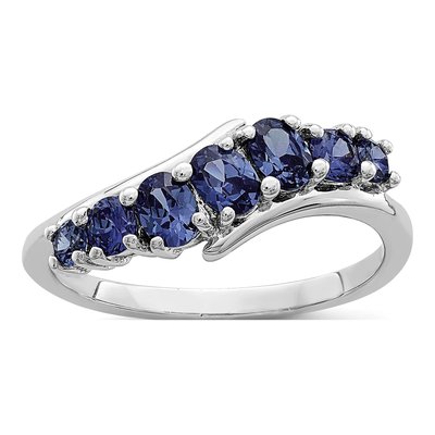 Sterling Silver CZ 7-Stone Ring