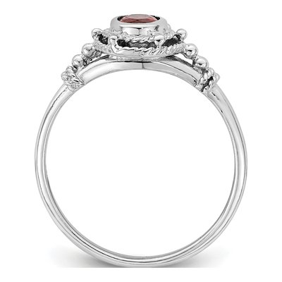 Sterling Silver CZ Oval Ring – view 3