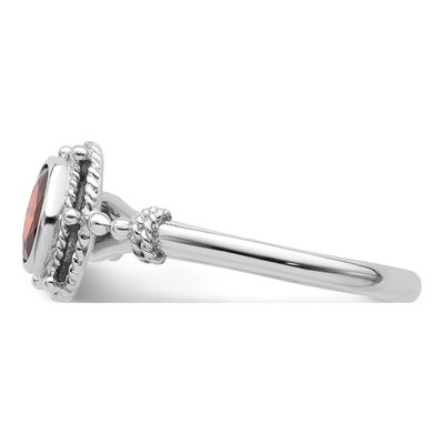 Sterling Silver CZ Oval Ring – view 4